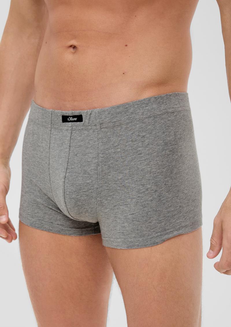 s.Oliver 4er-Pack Boxershorts mit Label-Patch - schiefergrau