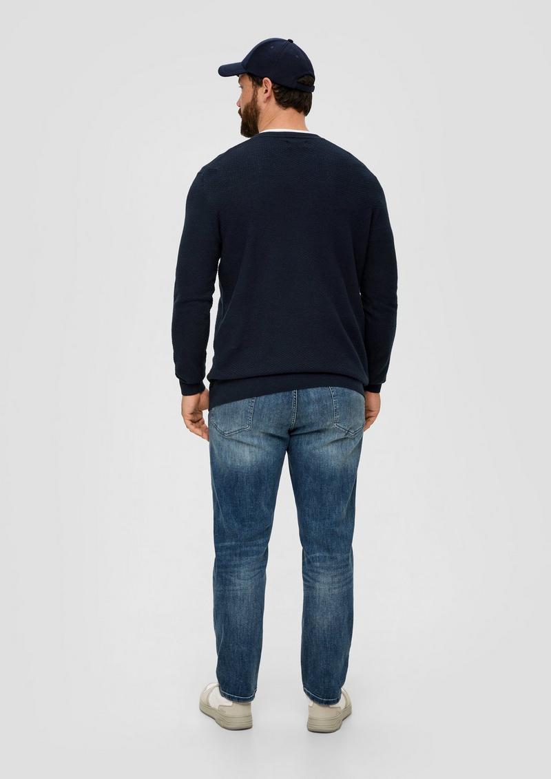 s.Oliver Pullover aus Baumwolle - navy