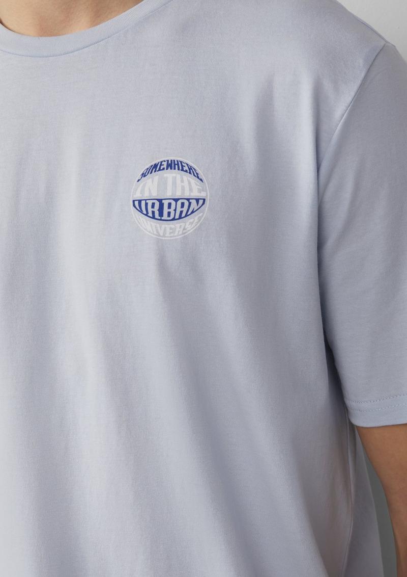 s.Oliver T-Shirt mit kleinem Print - blassblau