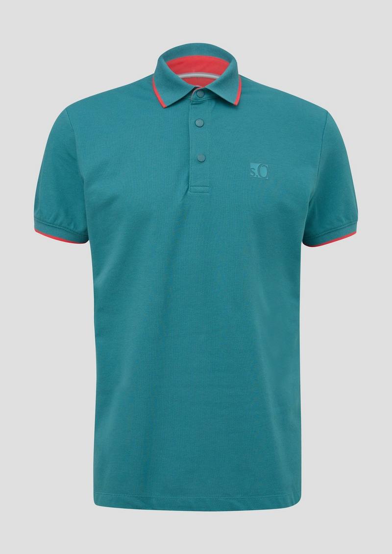 s.Oliver Poloshirt mit Logo - petrol