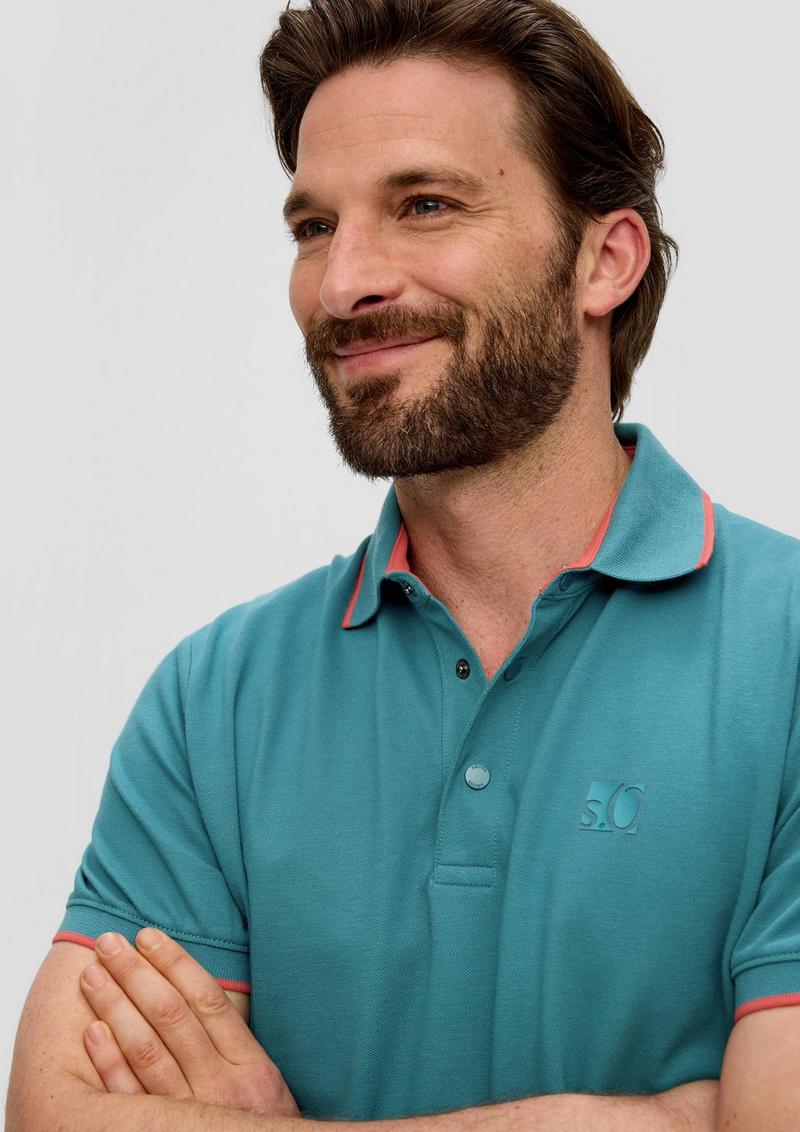s.Oliver Poloshirt mit Logo - petrol
