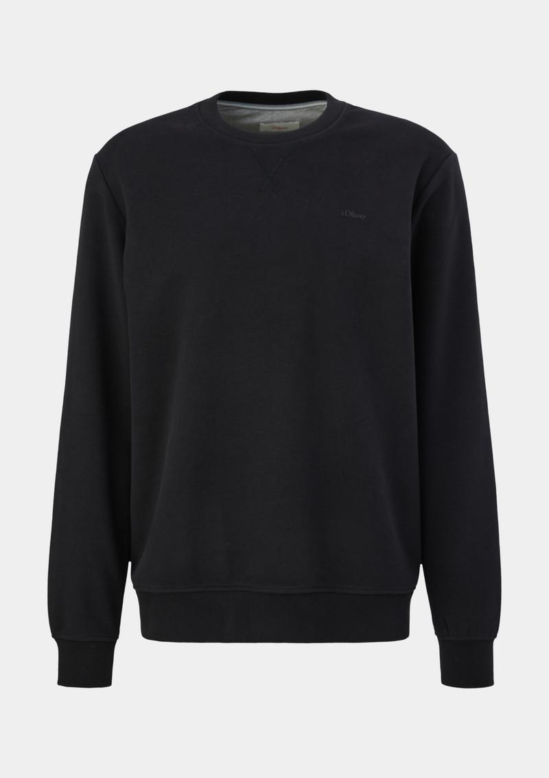 s.Oliver Sweatshirt mit Logoprint - schwarz