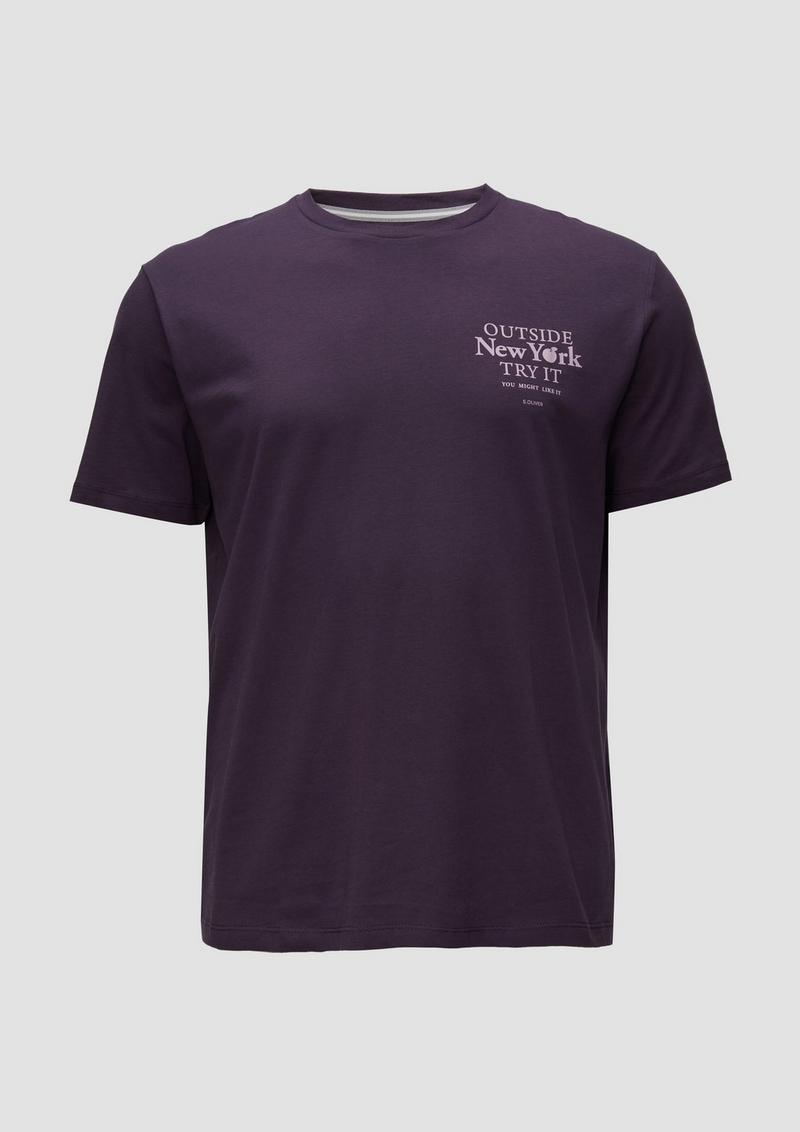s.Oliver T-Shirt mit Print - lila