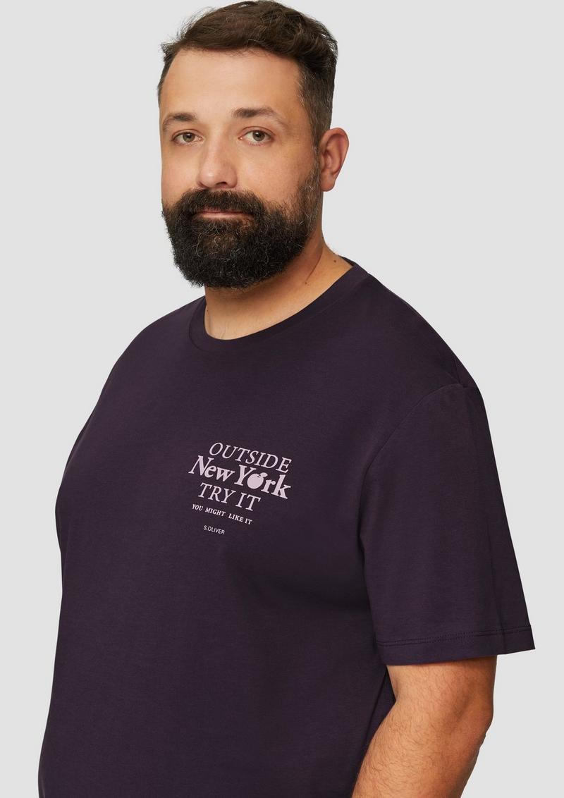 s.Oliver T-Shirt mit Print - lila