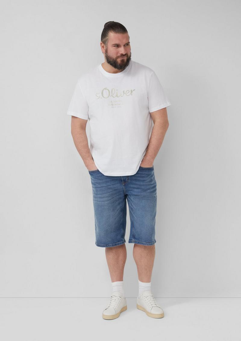s.Oliver T-Shirt mit Logo-Print - weiß