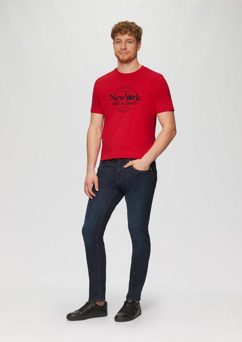s.Oliver T-Shirt mit Frontprint - rot