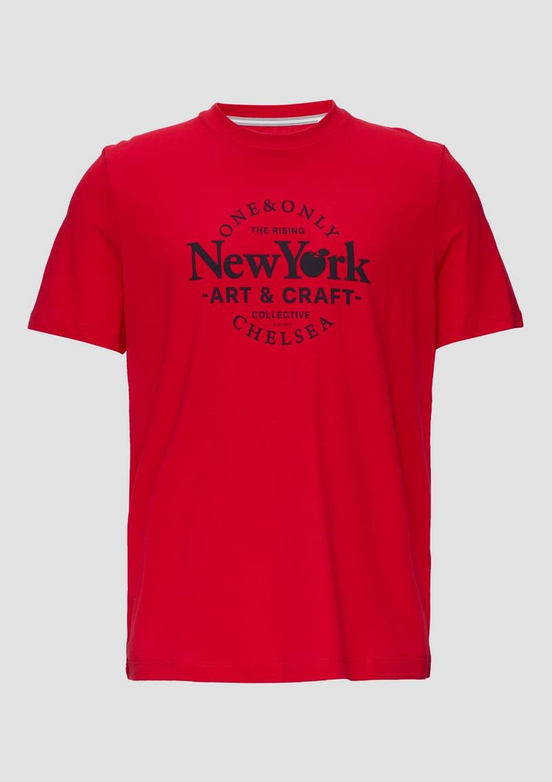 s.Oliver T-Shirt mit Frontprint - rot