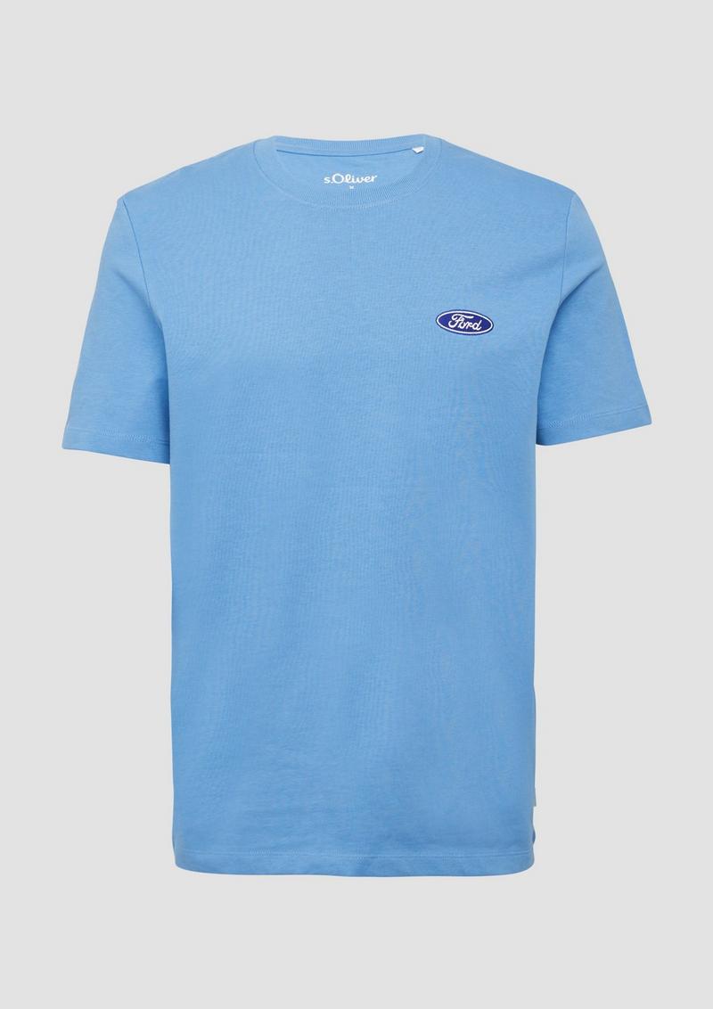 s.Oliver T-Shirt mit Ford®-Artwork aus schwerer Baumwolle - blau