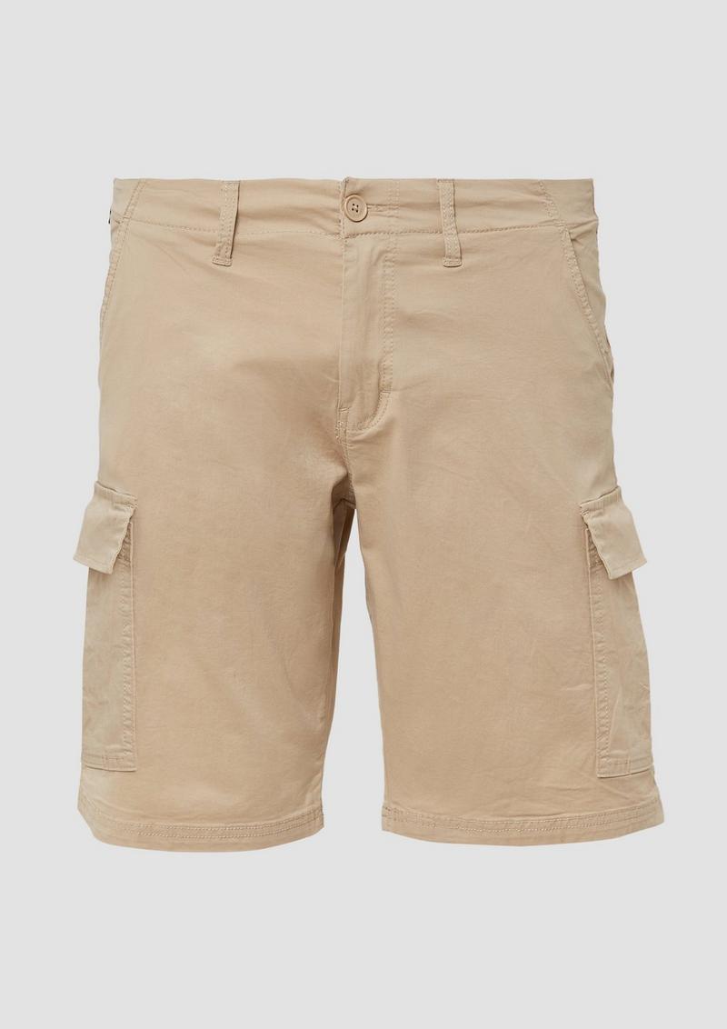 s.Oliver Cargo-Shorts aus Baumwollstretch - sandstein