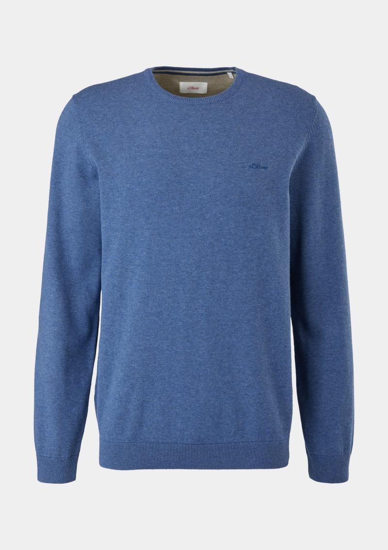s.Oliver Pullover aus Feinstrick - dunkelblau