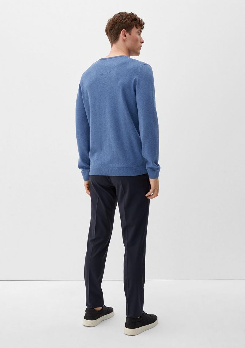 s.Oliver Pullover aus Feinstrick - dunkelblau