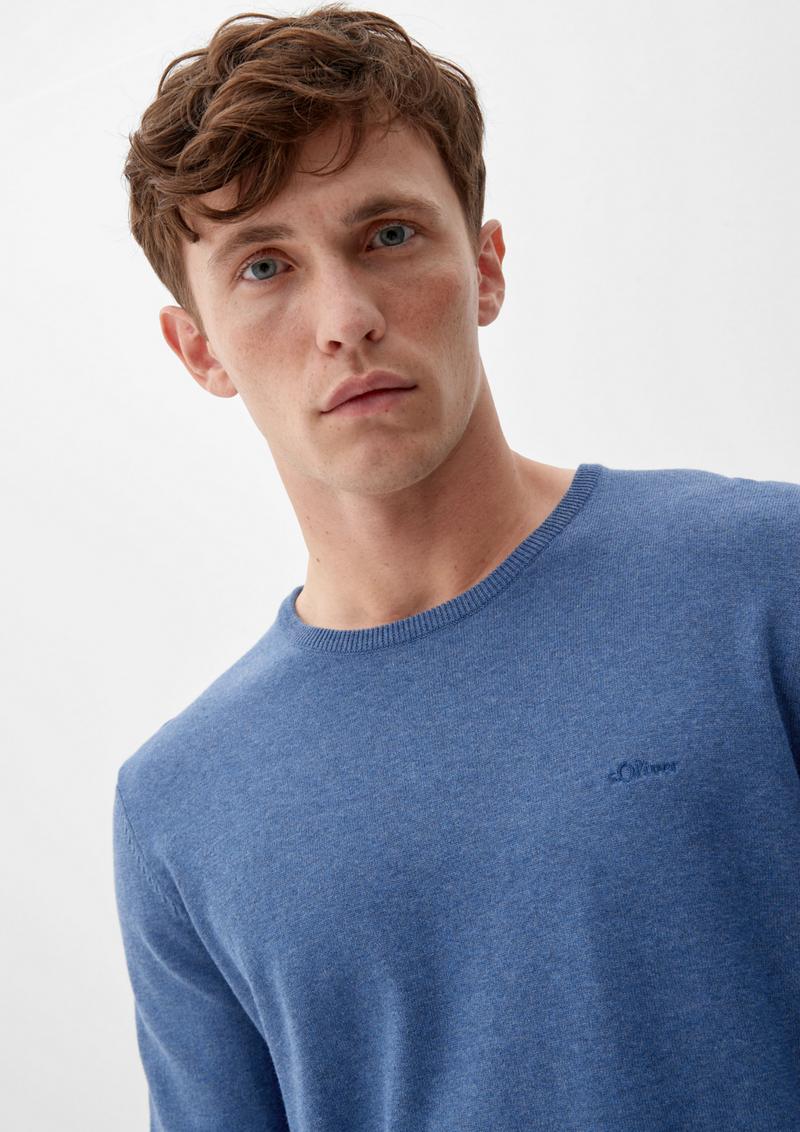 s.Oliver Pullover aus Feinstrick - dunkelblau