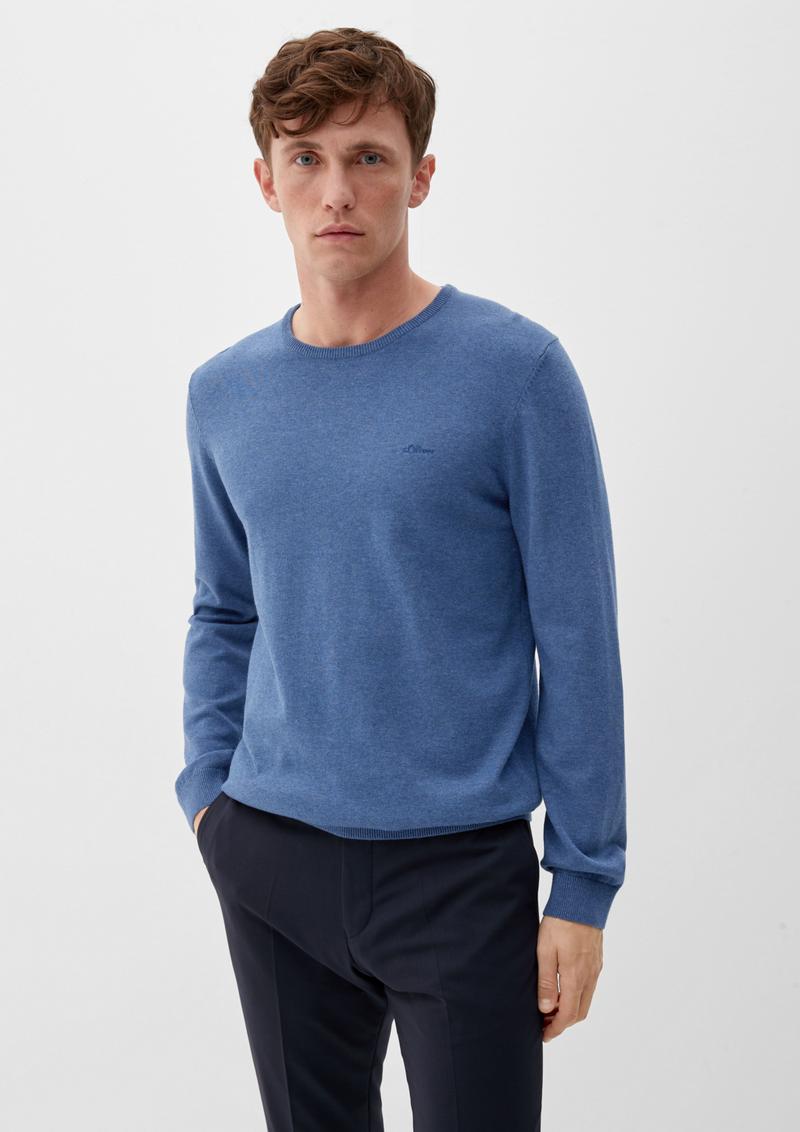 s.Oliver Pullover aus Feinstrick - dunkelblau