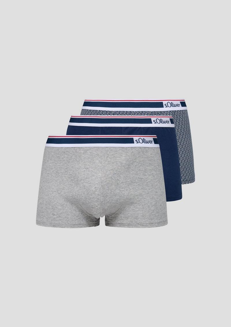 s.Oliver 3er-Pack Boxershorts - dunkelblau