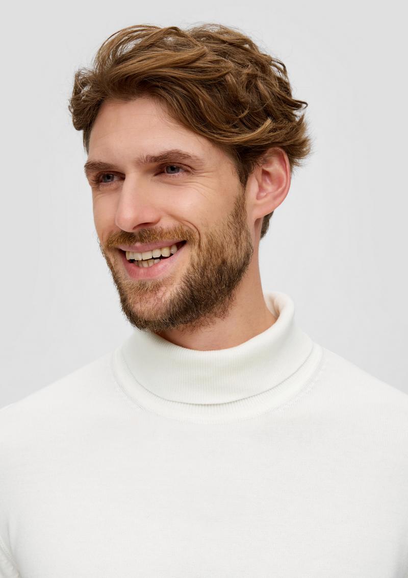 s.Oliver Pullover mit Rollkragen - ecru