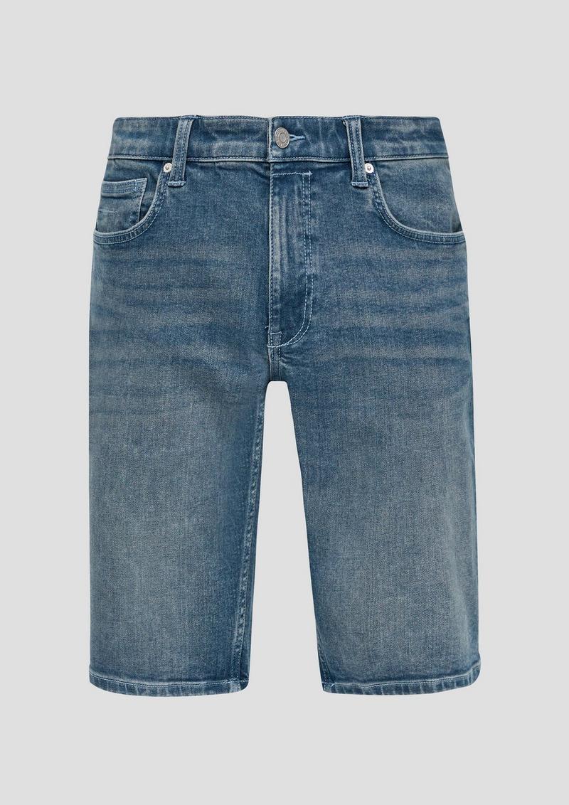 s.Oliver Jeans-Shorts / Straight Leg / High Rise - blau