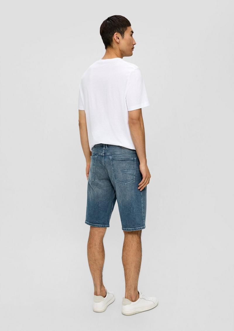 s.Oliver Jeans-Shorts / Straight Leg / High Rise - blau