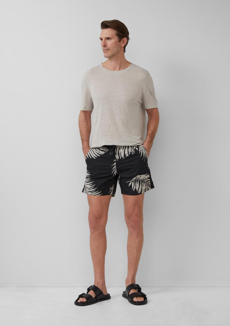 s.Oliver Badeshorts mit Eingrifftaschen und Reißverschluss - schwarz