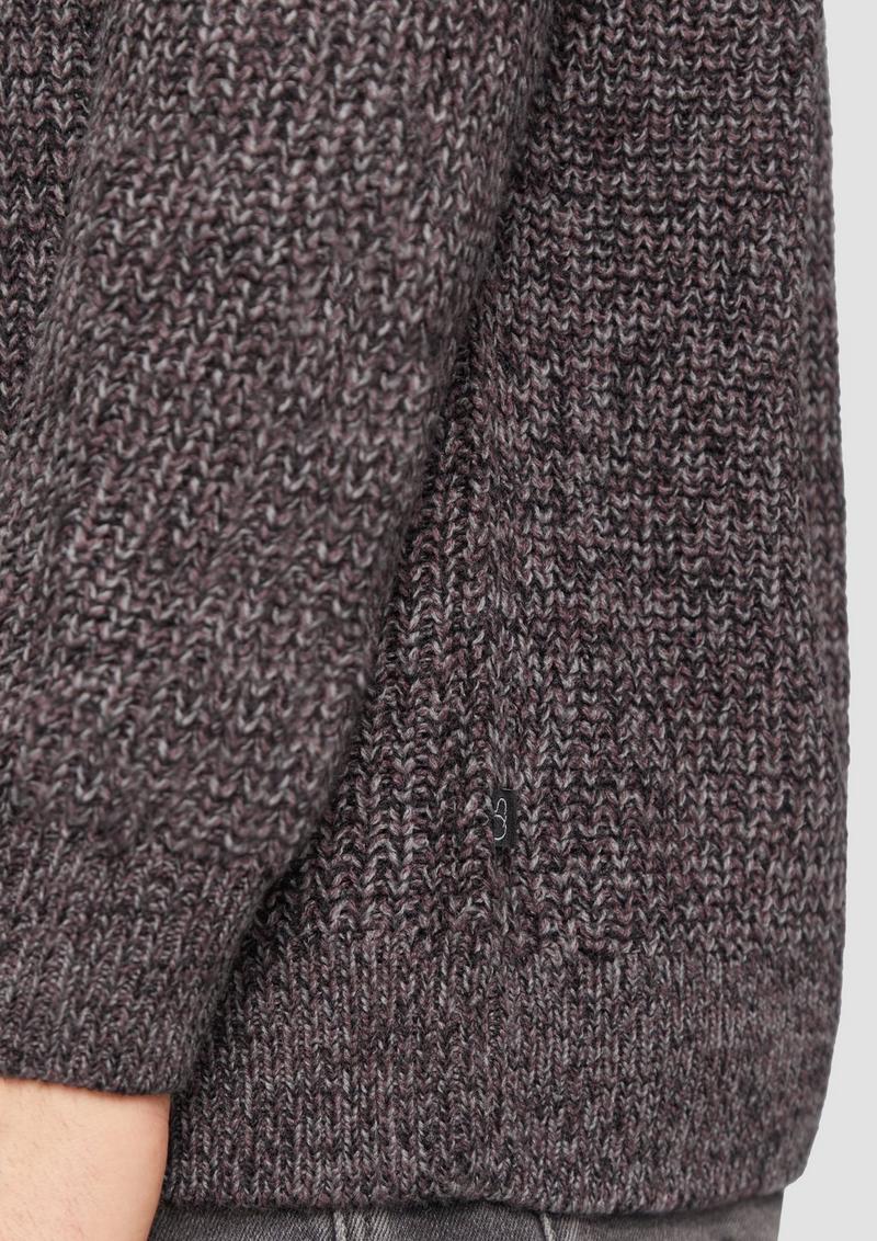 s.Oliver Strickpullover mit Rippstruktur - schwarz