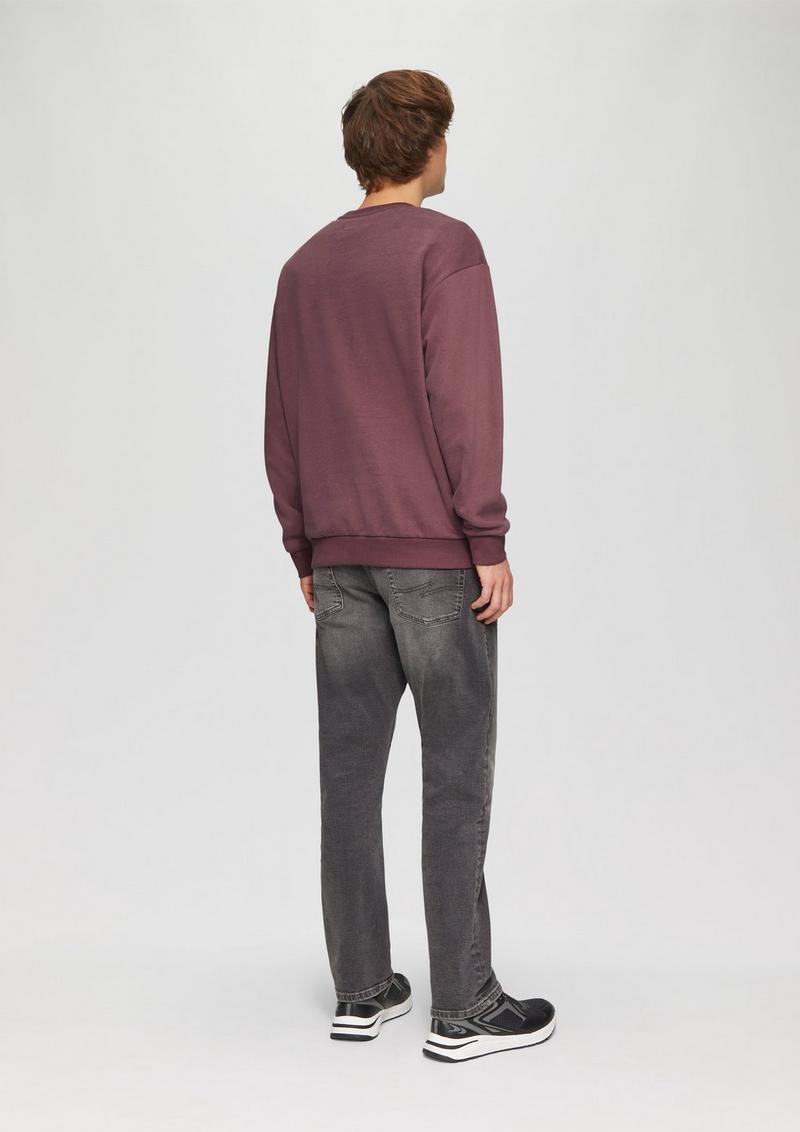 s.Oliver Sweatshirt mit Logostickerei - lavendel