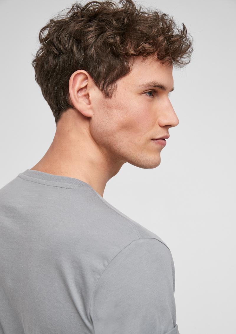 s.Oliver Labelshirt aus Jersey - taubengrau