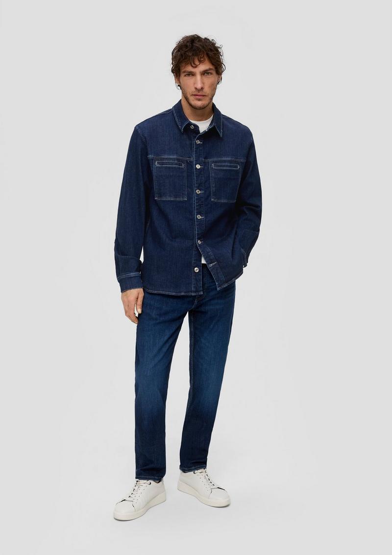 s.Oliver Overshirt aus Denim - blau