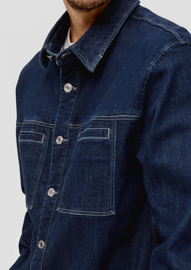 s.Oliver Overshirt aus Denim - blau