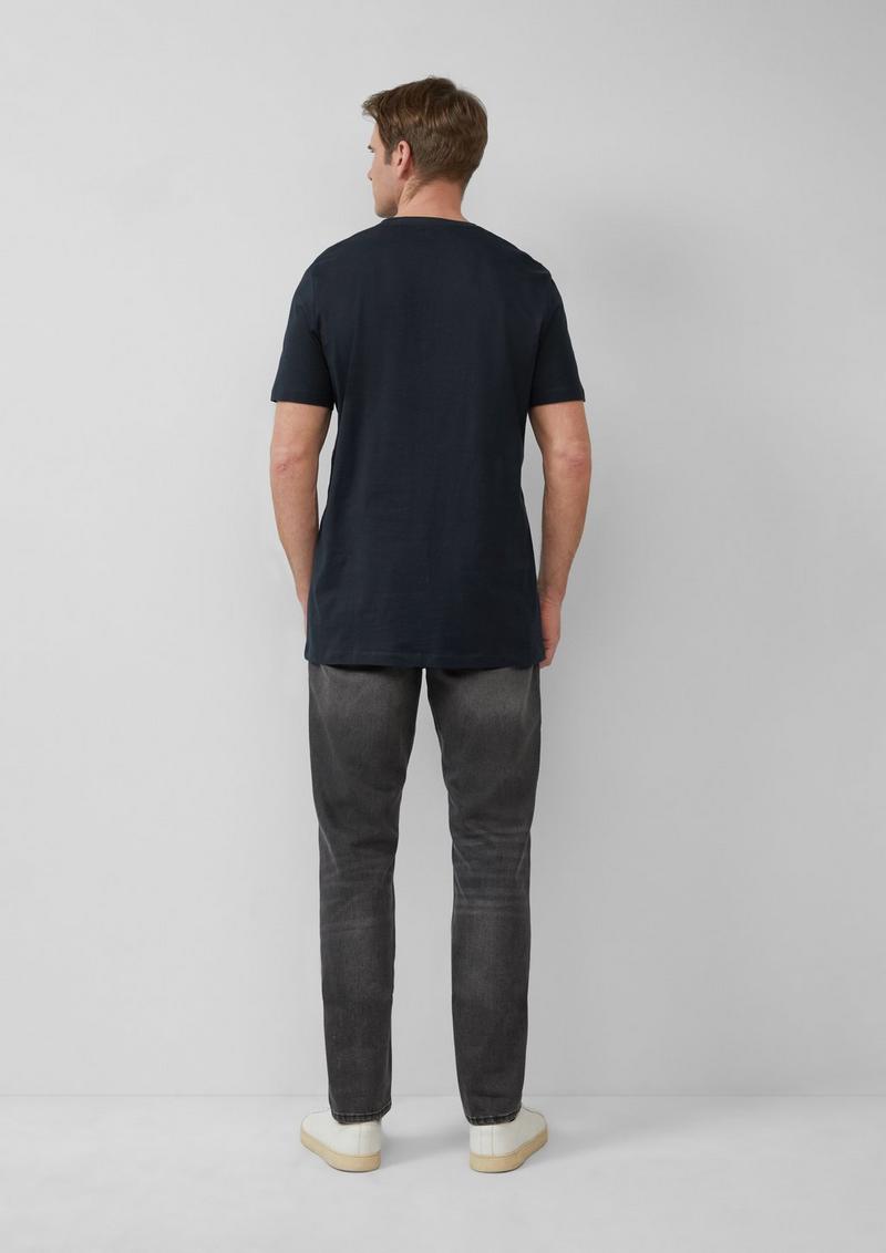s.Oliver T-Shirt mit Logo-Print - navy
