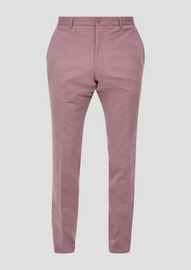 s.Oliver s.O PURE: Anzughose aus Stretch-Fabric - lavendel