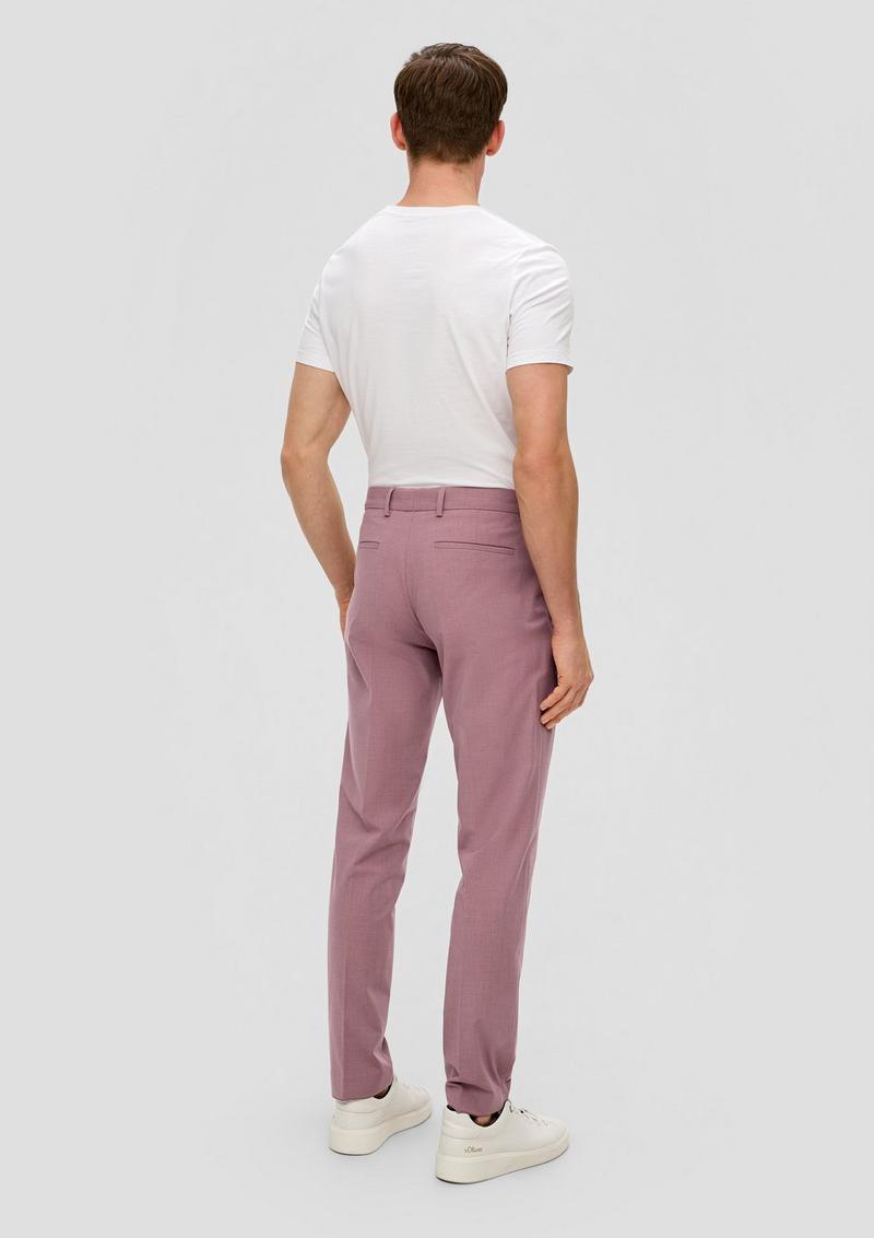 s.Oliver s.O PURE: Anzughose aus Stretch-Fabric - lavendel
