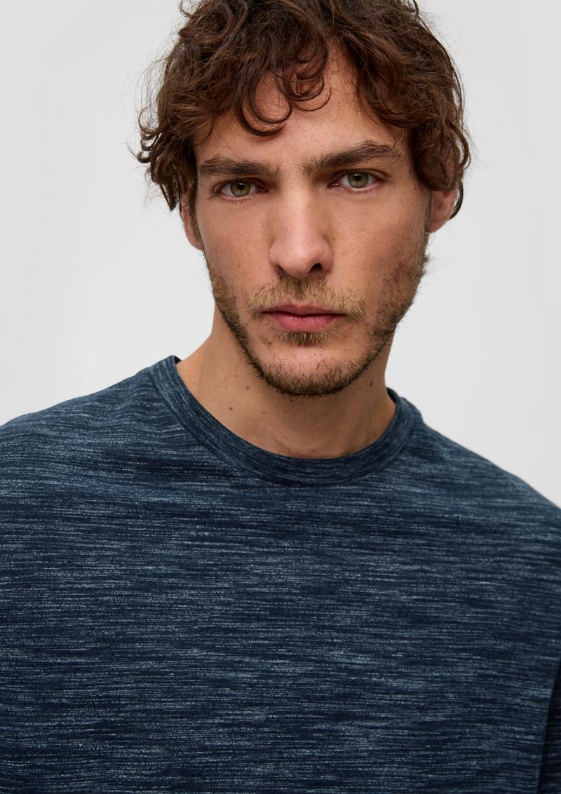 s.Oliver T-Shirt mit Crew Neck - navy