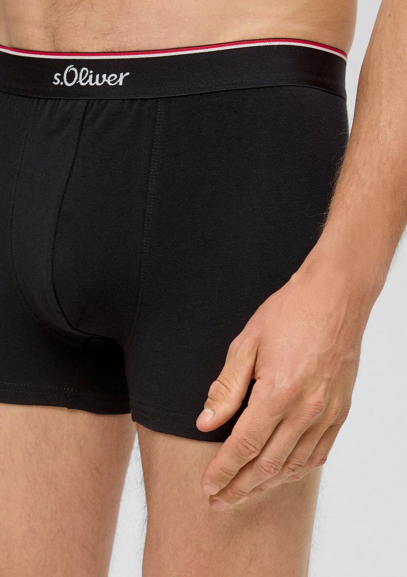 s.Oliver Boxershort im 3er-Pack - schwarz