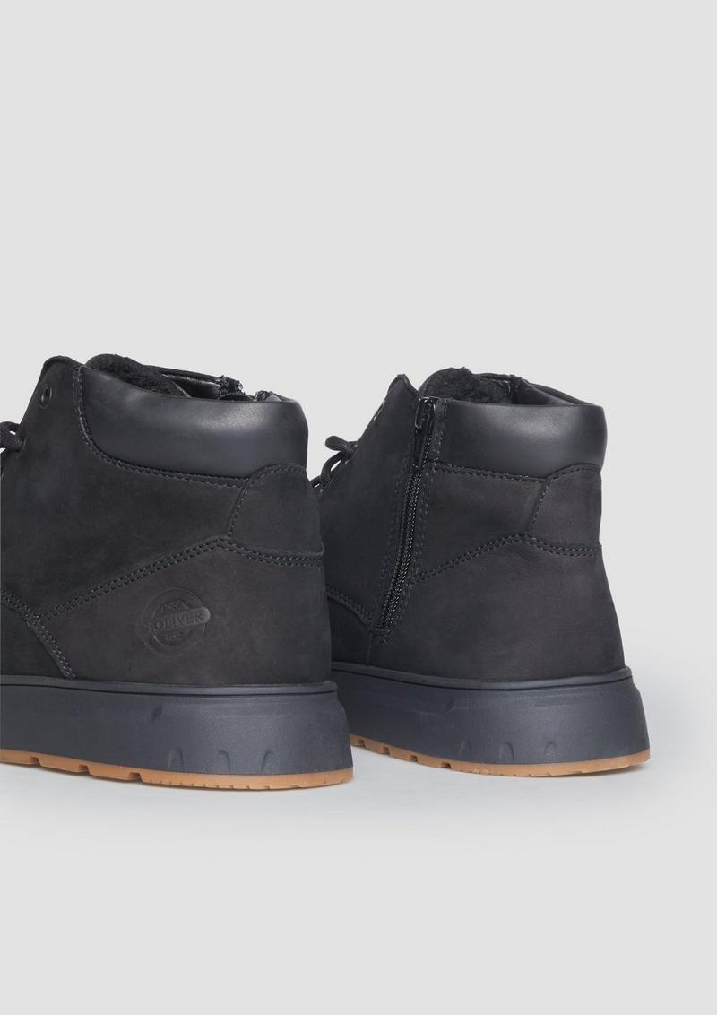 s.Oliver Stiefel aus Leder - schwarz