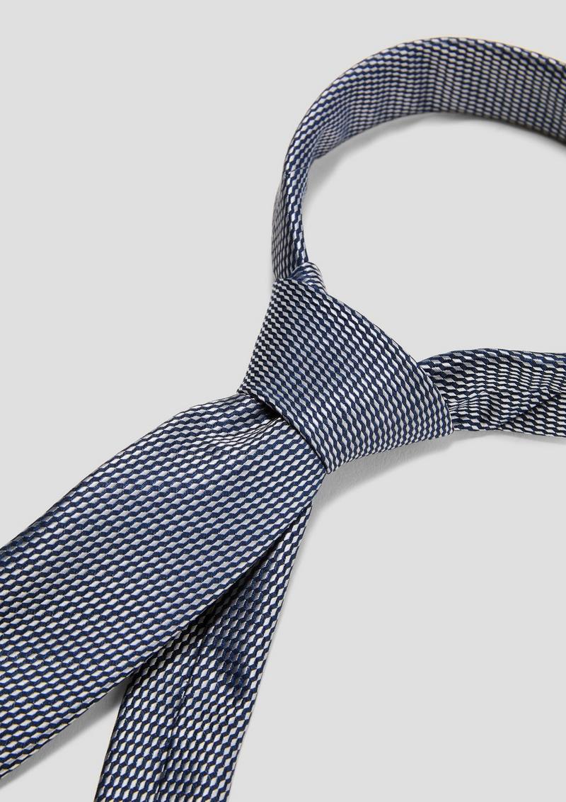 s.Oliver Krawatte aus Seidenmix - navy