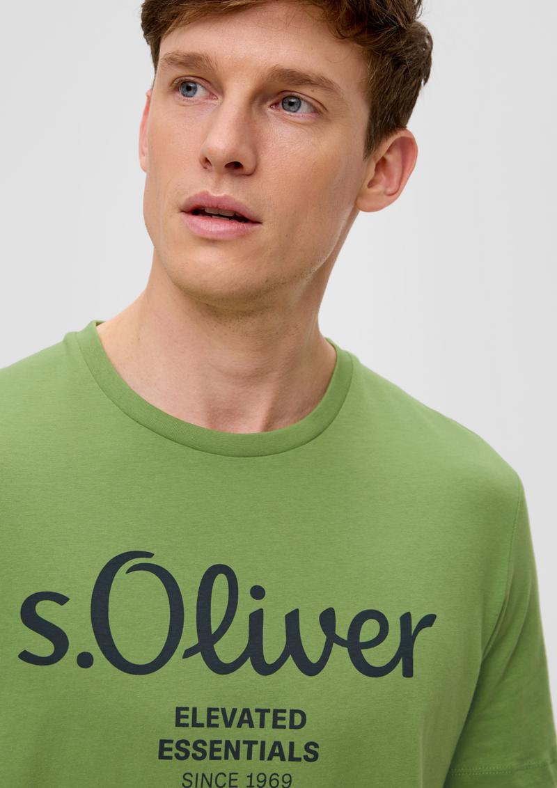 s.Oliver T-Shirt mit Frontprint - bambusgrün