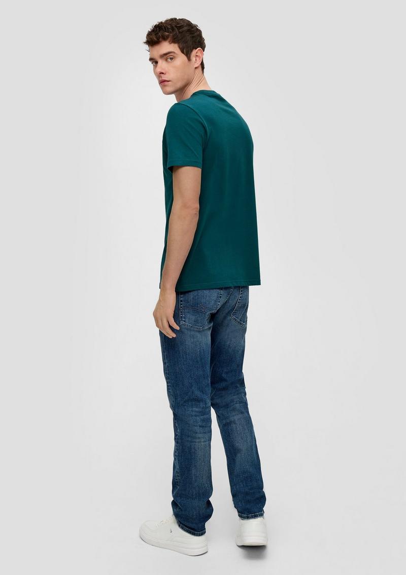 s.Oliver T-Shirt mit Rundhalsausschnitt - petrol