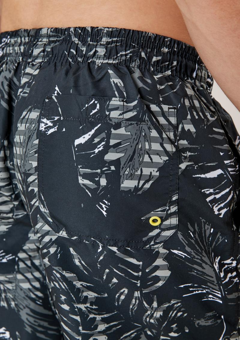 s.Oliver Badeshorts mit Muster - schwarz