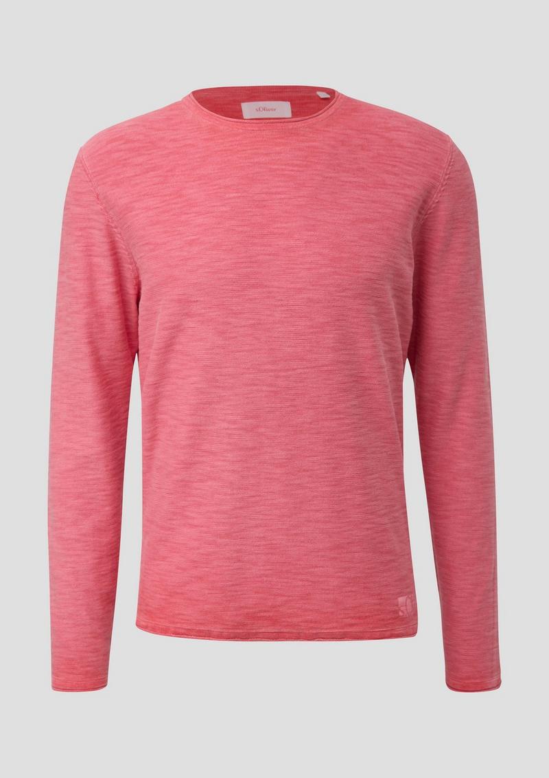 s.Oliver Strickpullover mit Rollsaum - koralle