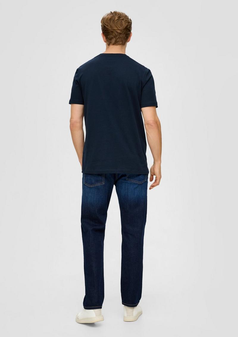 s.Oliver T-Shirt mit Logo-Print - navy