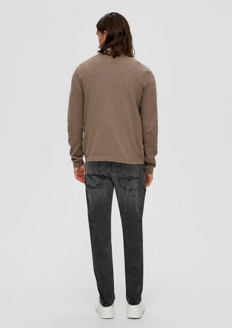 s.Oliver Basic Strickpullover - hellbraun