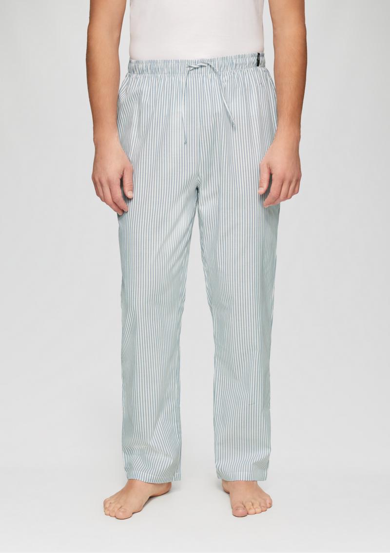 s.Oliver Pyjama-Hose aus reiner Baumwolle - blau