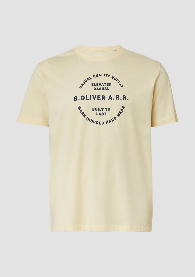 s.Oliver T-Shirt mit Artwork - vanille