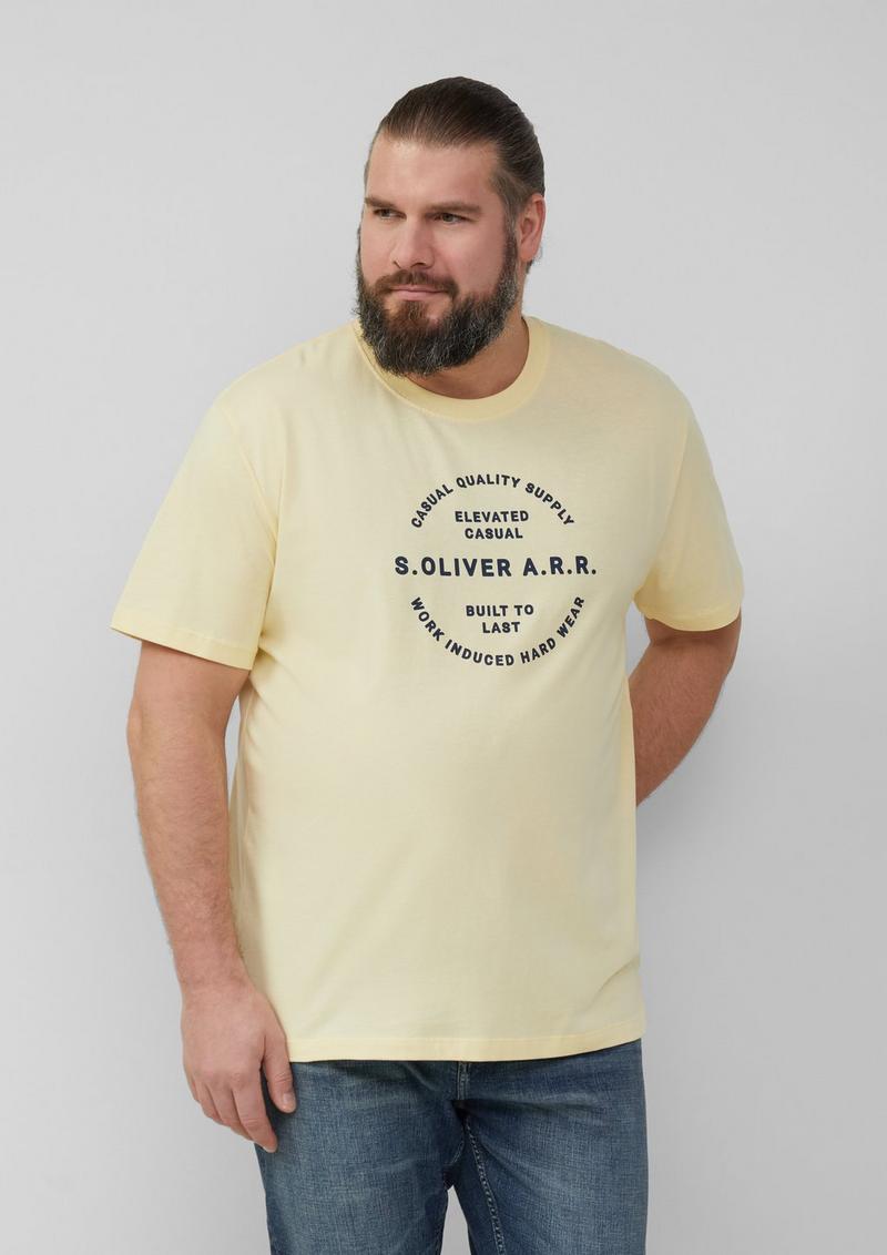 s.Oliver T-Shirt mit Artwork - vanille