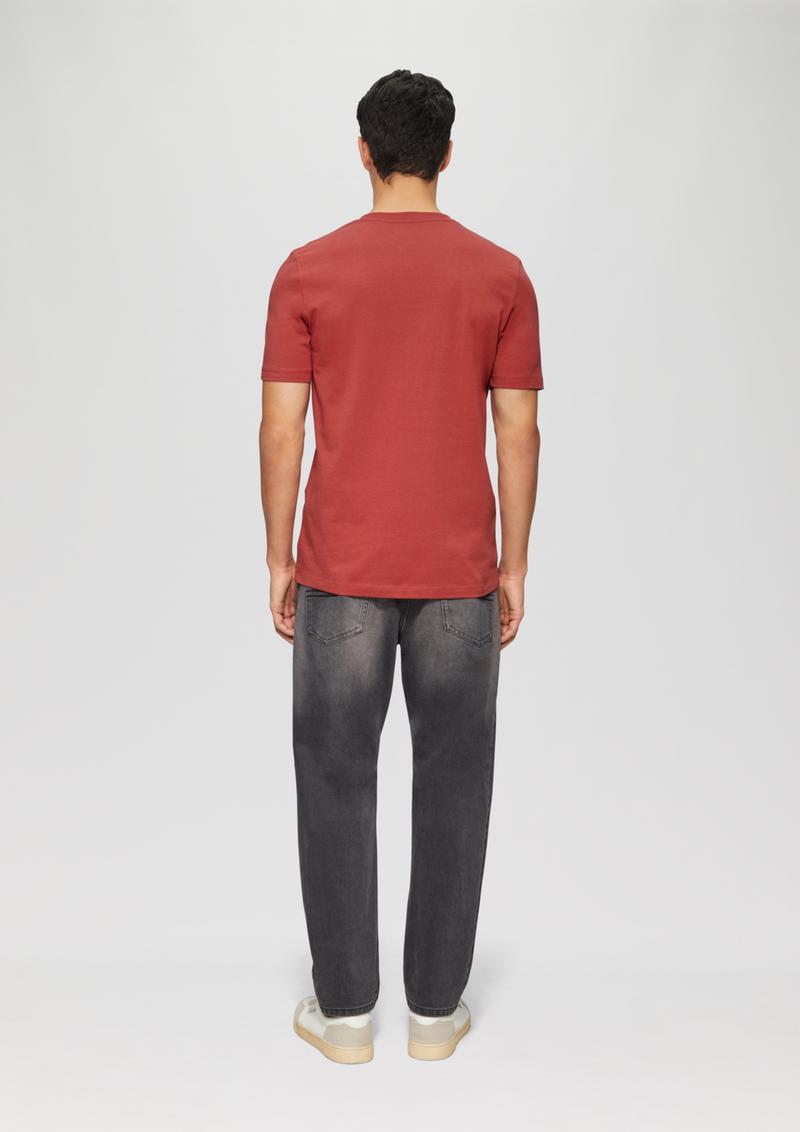 s.Oliver T-Shirt mit Logo-Print - mohnrot