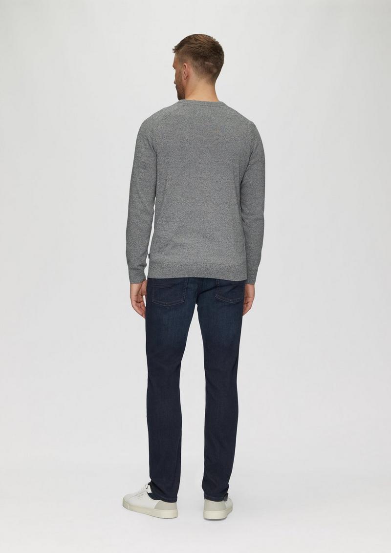 s.Oliver Strickpullover mit Raglanärmeln - schiefergrau