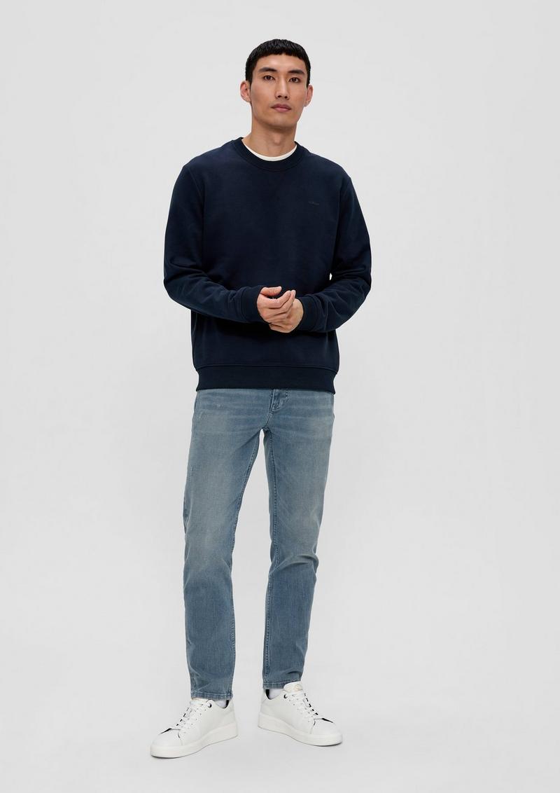 s.Oliver Sweatshirt mit Logoprint - navy