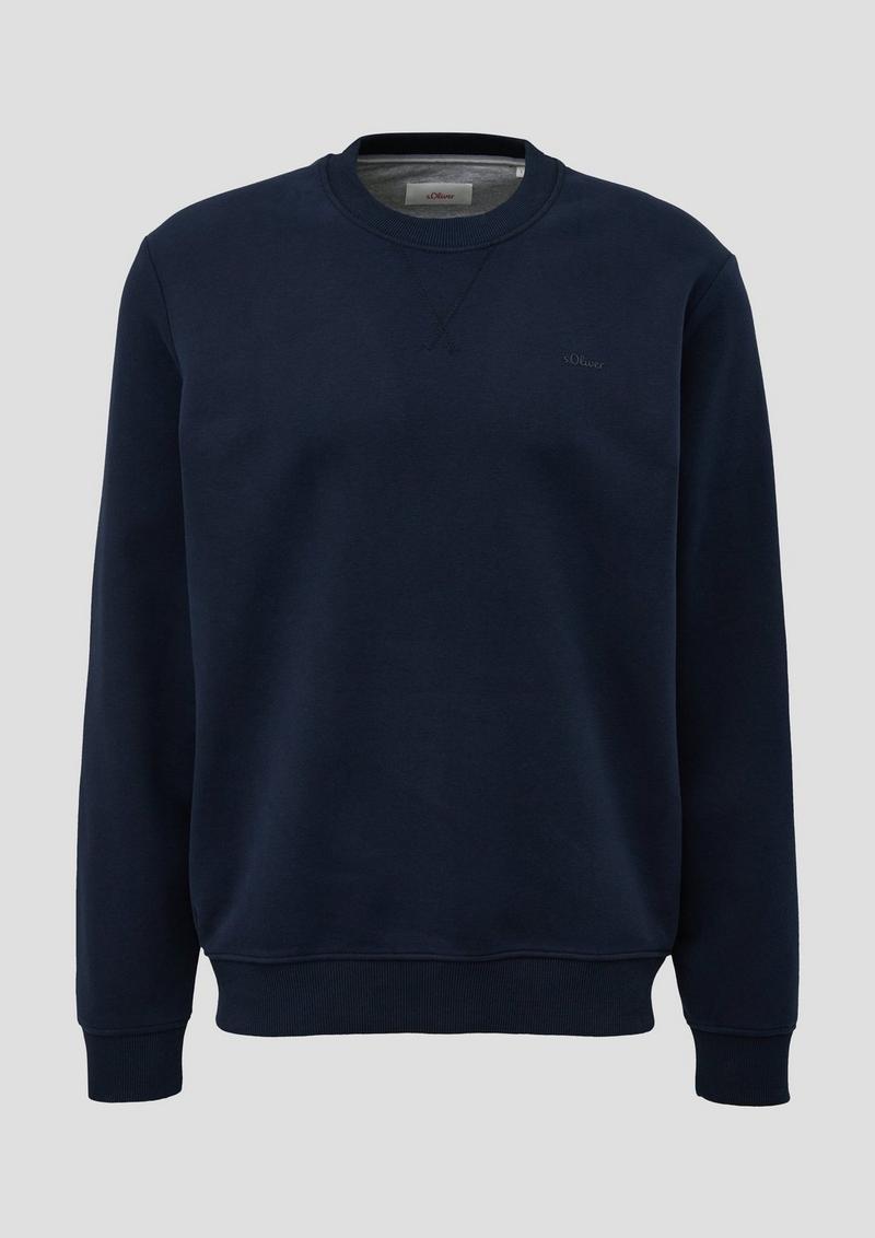 s.Oliver Sweatshirt mit Logoprint - navy