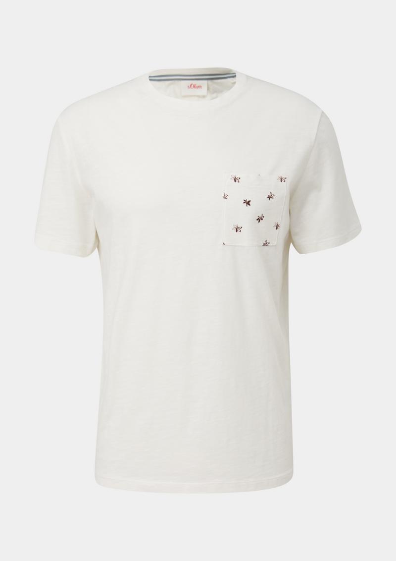 s.Oliver T-Shirt aus Baumwolle - weiß