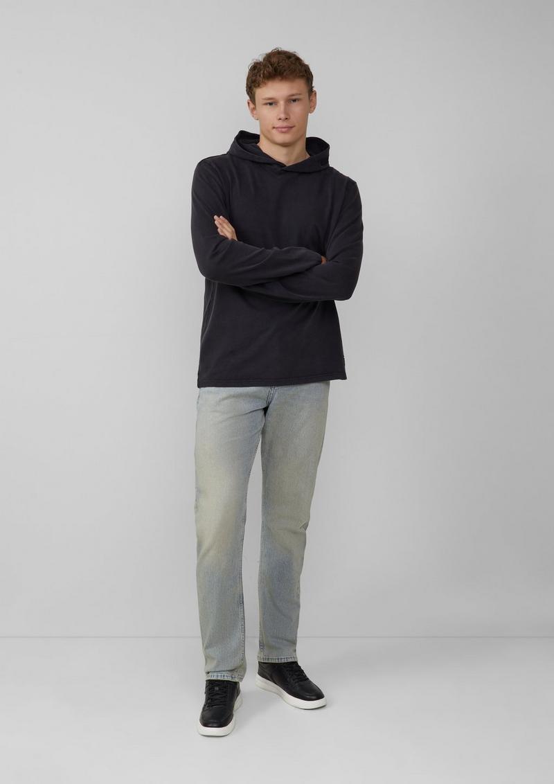 s.Oliver Soft gewaschener Hoodie - schwarz