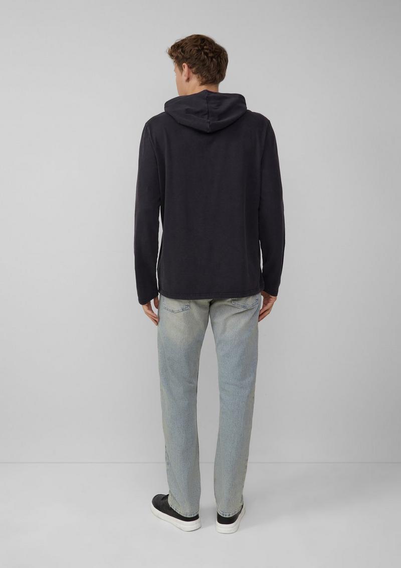 s.Oliver Soft gewaschener Hoodie - schwarz